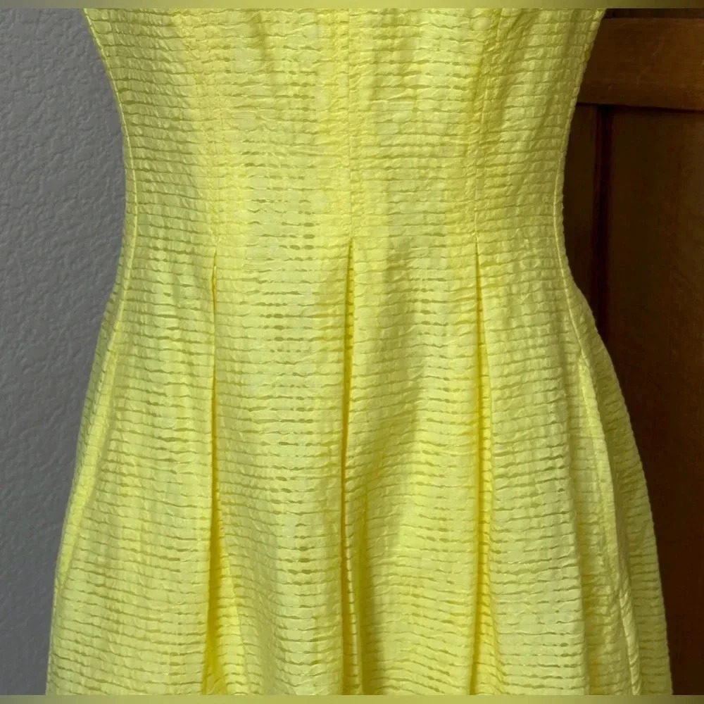 Nine West Yellow Tank Dress Fit & Flare Size 2 - Picture 2 of 8